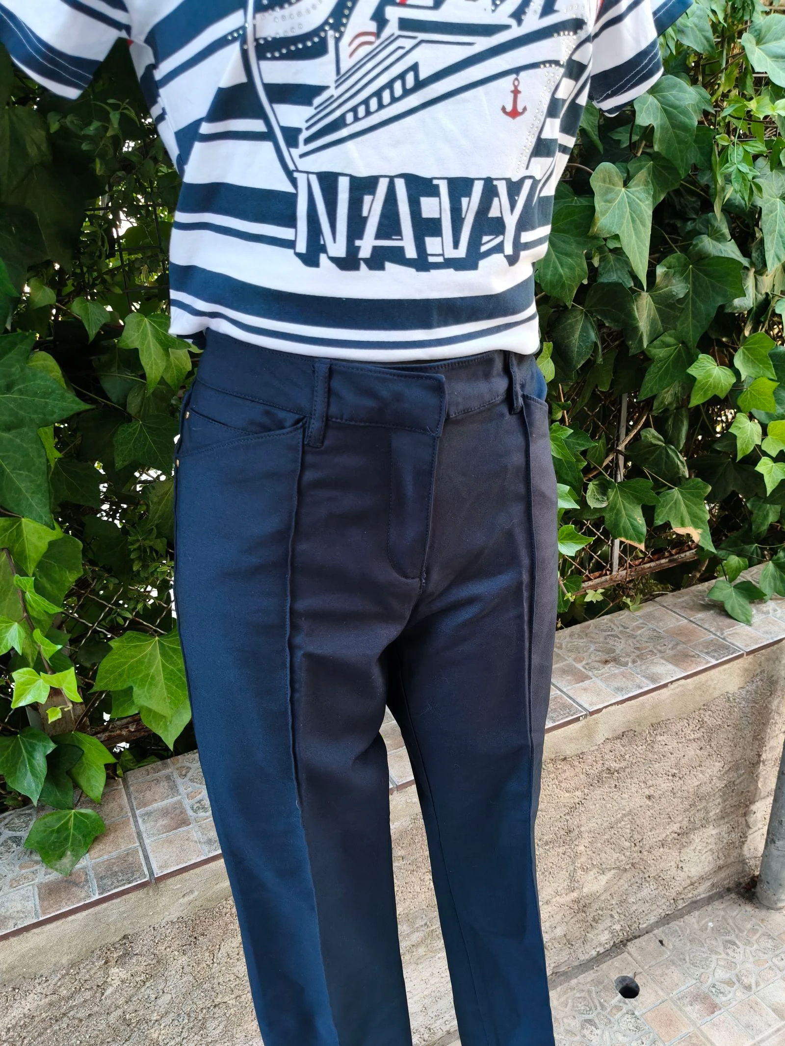 Pantalón azul marino Zendra El Corte Inglés t.42 – photo 3